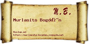 Murlasits Bogdán névjegykártya